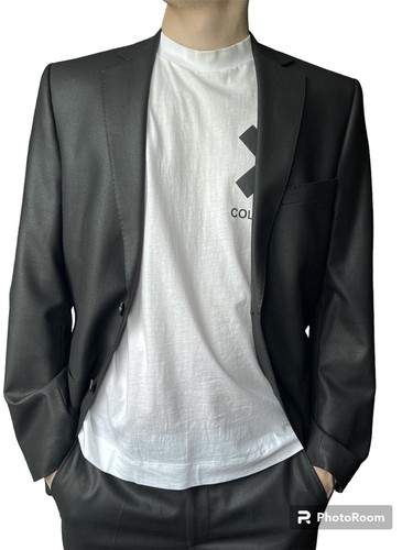 Karl Lagerfeld Suit Black Wool 2 Piece Blazer Pants Men's Size S, 48 - Picture 3 of 19