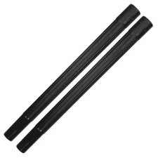 2 Vacuum Thick Heavy Duty Plastic Wands Extension Tubes Pipe Black For 1-1/4"