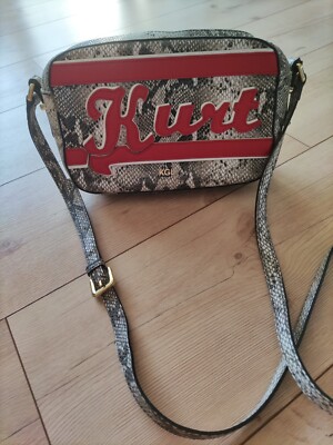 Tasche Kurt Geiger London Leder Snakeprint Statement Kurt Umhängetasche Top 