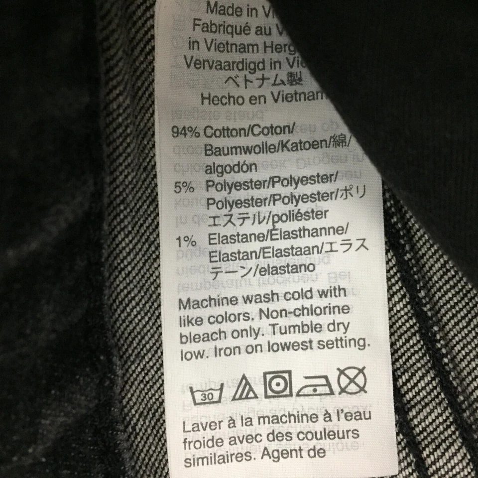 MADEWELL The Perfect Vintage Crop High Waist Black/Gray Wash Jeans Womens sz 23 - Image 4 of 4