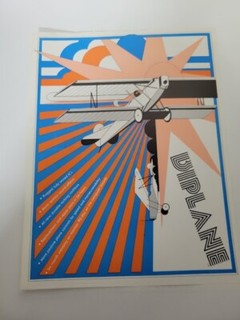 Flyer   FUN GAMES=BIPLANE    Arcade Video Game advertisement original see pic