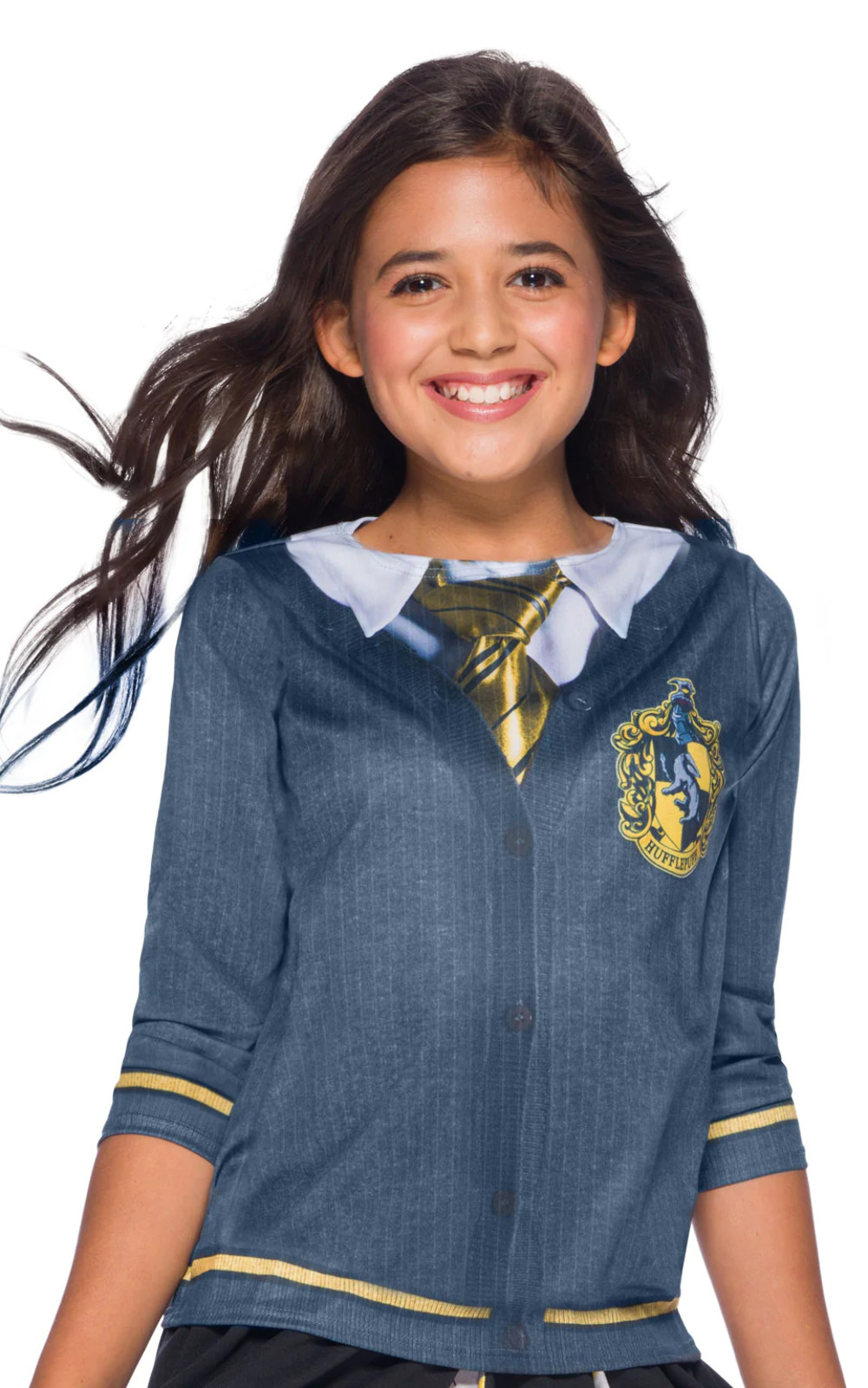 Niña Hufflepuff Top Disfraz Niña Enrique Potter Niños Carnaval Disfraz