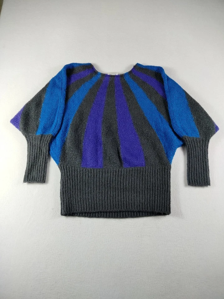 Vintage Sweater Women's XS Multicolor Mohair 80's Cabincore Cozycore Cozy Dept - Image 3 of 4