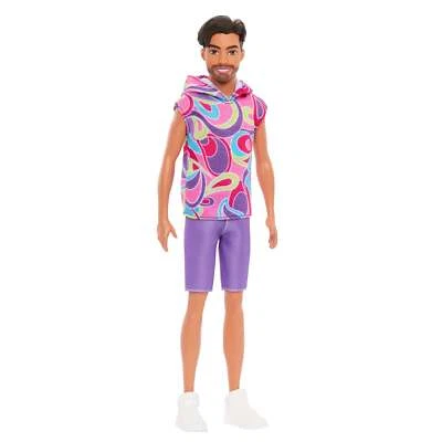 MATTEL Barbie Fashionista Ken-Puppe mit braunen Haaren - Brünetter Ken mit Bart, HRH26