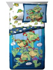 Teenage Mutant Ninja Turtles "Team Turtles" Kids Reversible Bed Set-AB08LP2N2NH3