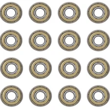 608ZZ (16Pcs) Ball Bearing Double Shielded Deep Groove Ball Bearings