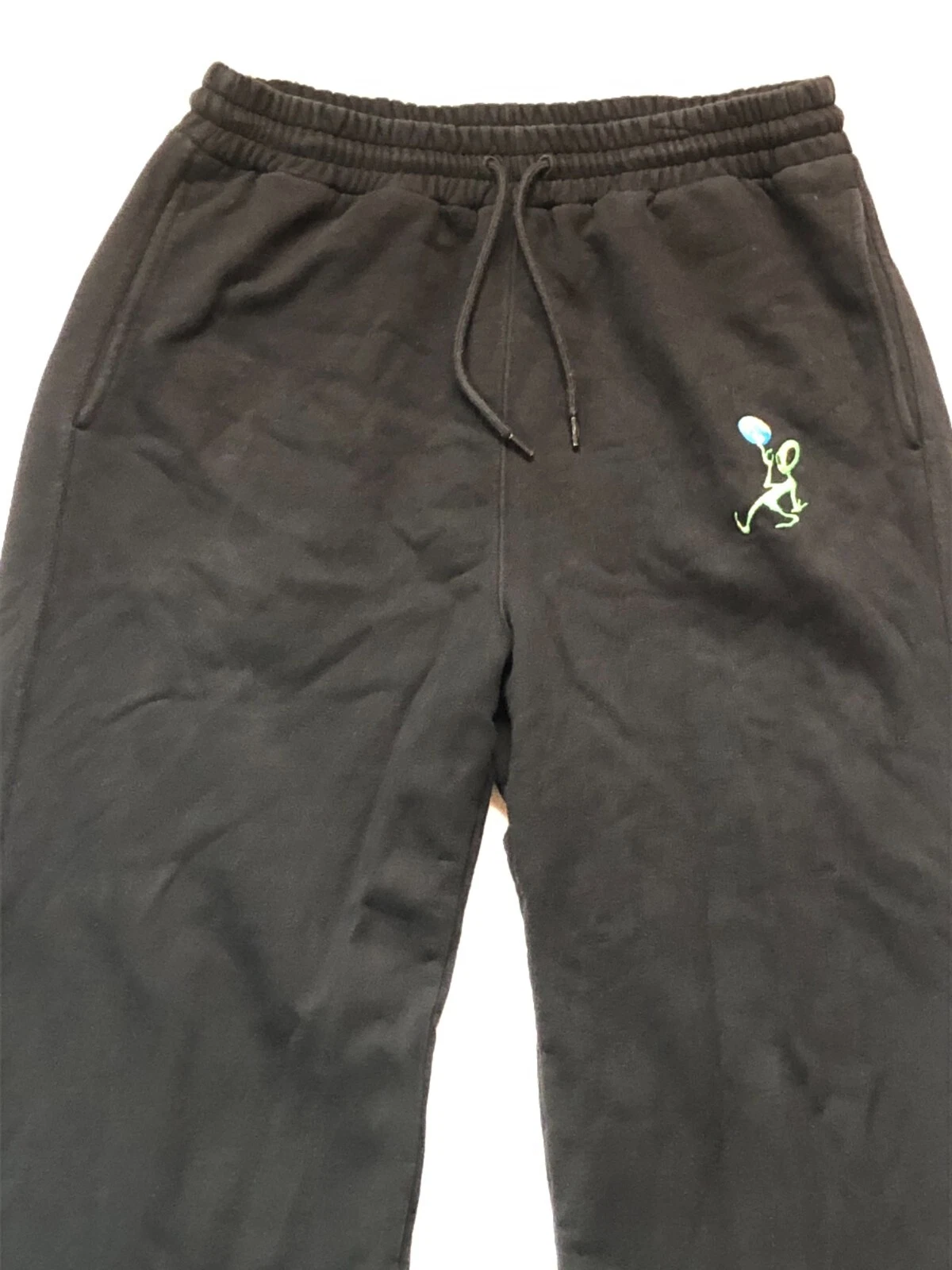 OFF WHITE Felpa con cappuccio e pantaloni della tuta Alien Arrow bianchi sporchi taglia large autentici