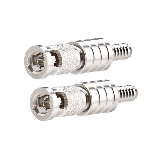 2x Micro HD-BNC High-Density Male Crimp Connector 75 Ohm for Belden Riser 1855A - Picture 3 of 4