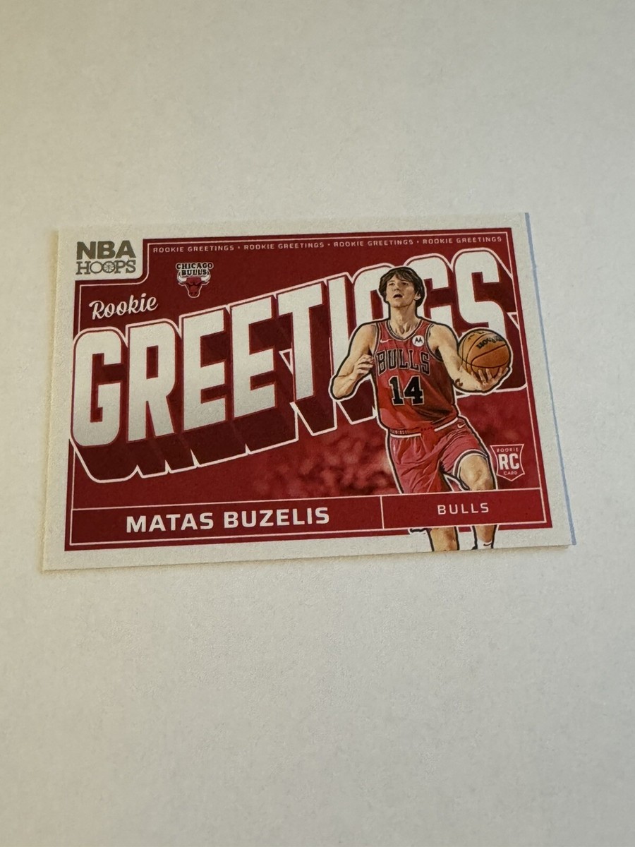 2024-25 Panini NBA Hoops Matas Buzelis RC Rookie Greetings Insert