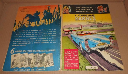 1959 Vieille BD EO Jean Valhardi L'affaire Barnes Jijé ds Spirou (Jerry Spring)