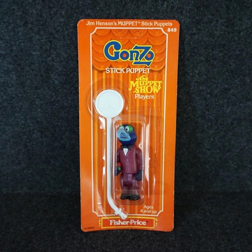 Fisher Price The Muppet Show Stick Puppet Toy Gonzo NIP Vintage 1979 *READ