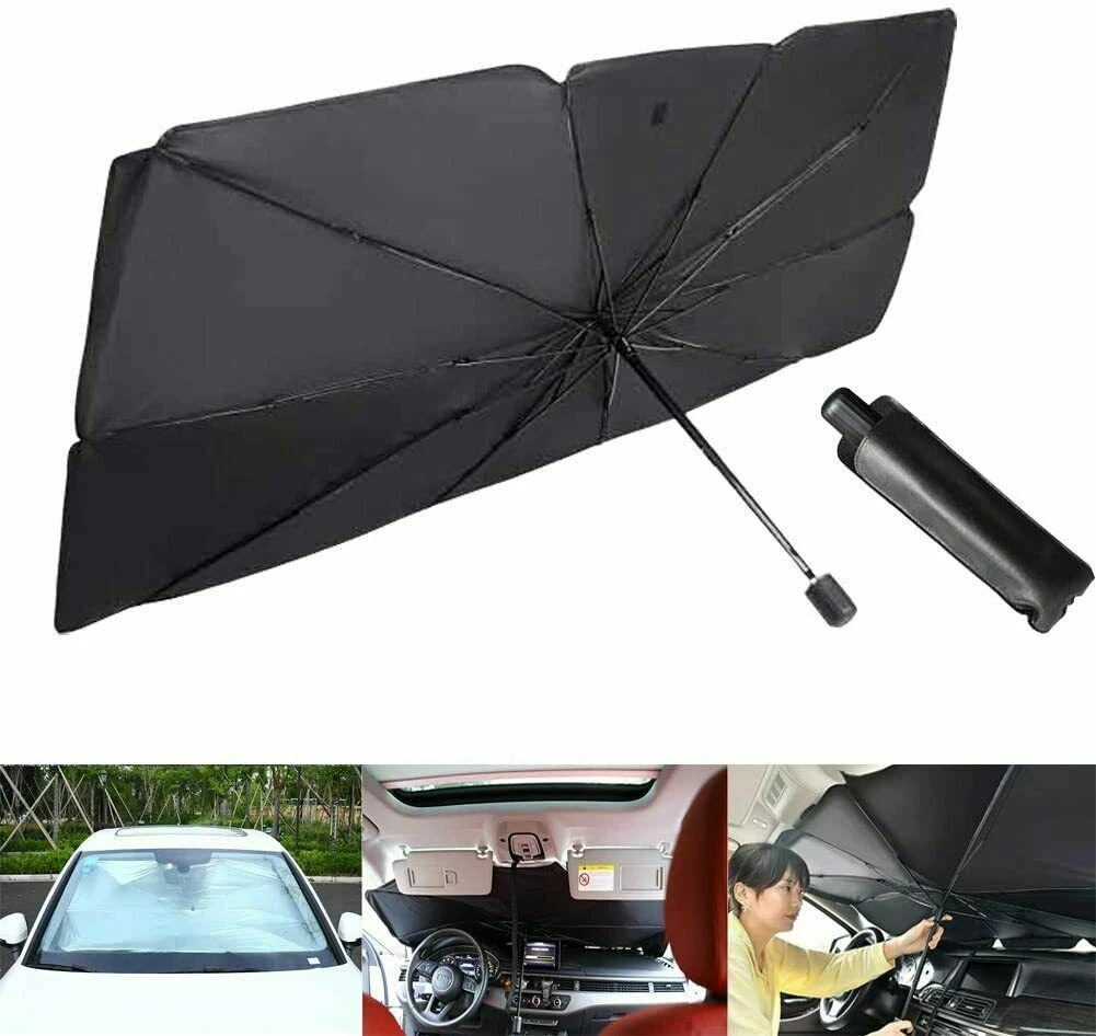  Car Windshield Sun Shade Umbrella - Foldable Car