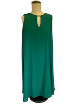 Vince Camuto Kelly Green Fit and Flare Sleeveless Dress Women's Size 4