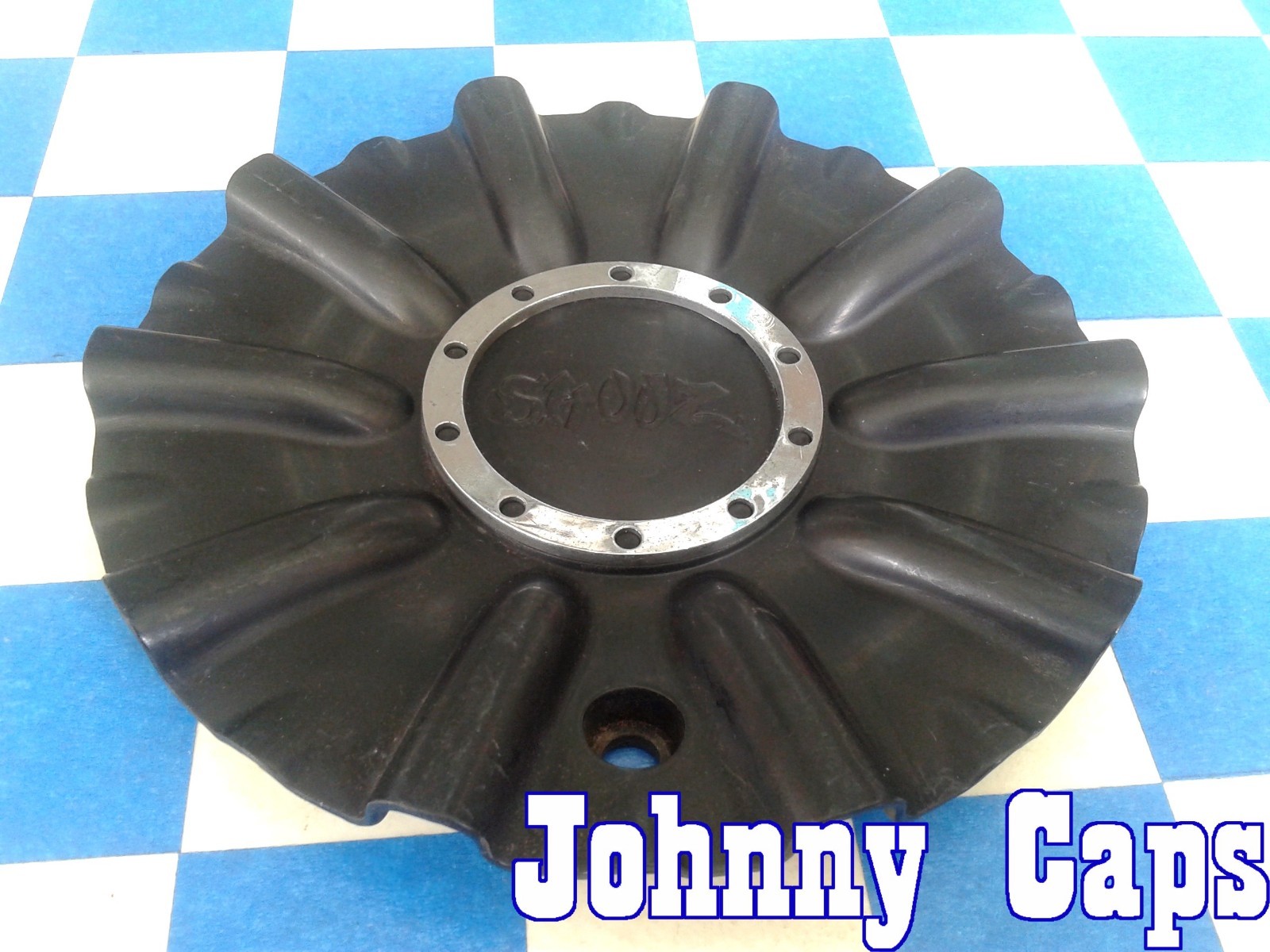 SHOOZ Wheels [69] USED BLACK Center Caps # C977-1 Custom Wheel Center ...