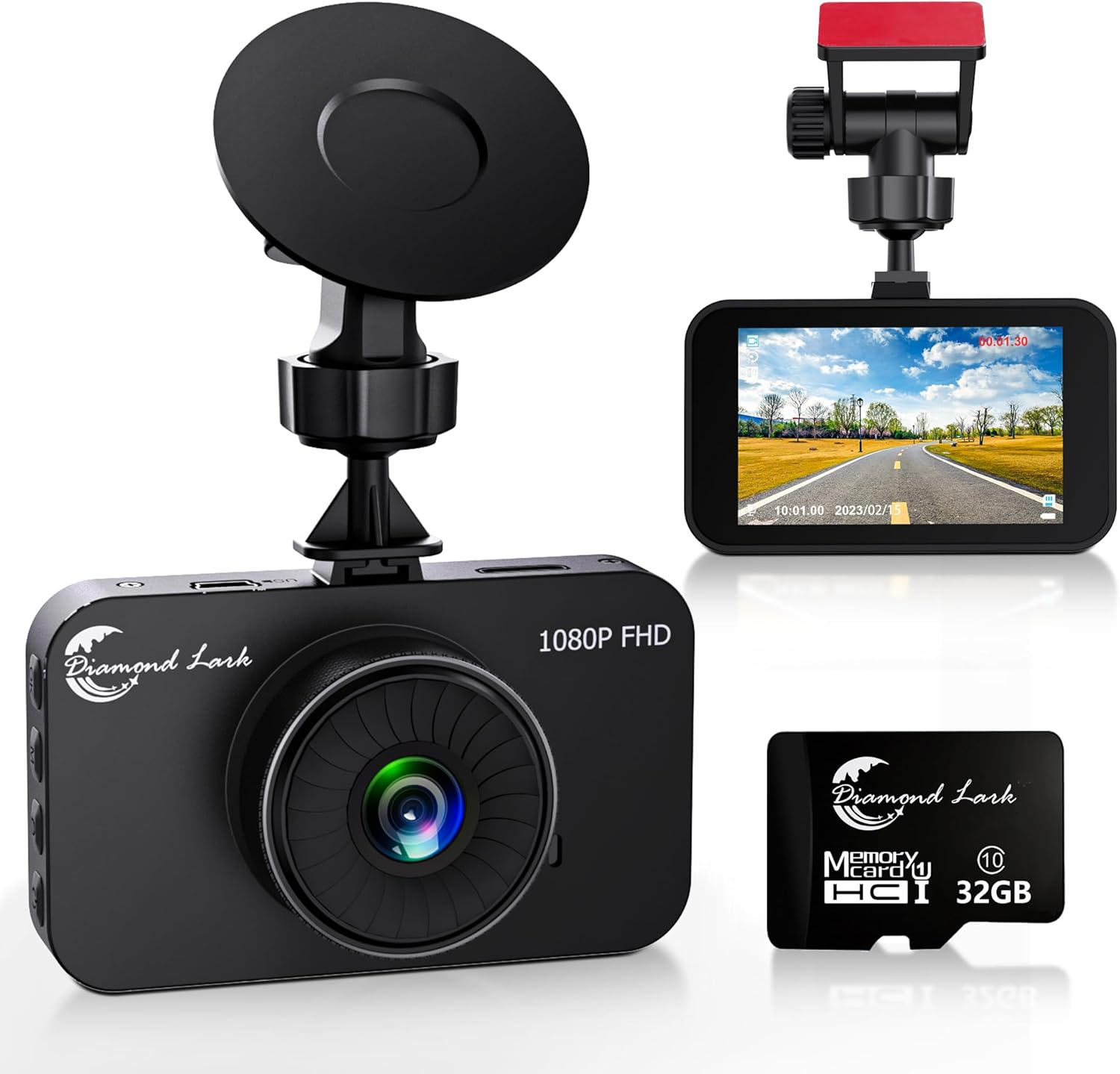 1080P Full HD Car Dash Cam with 3