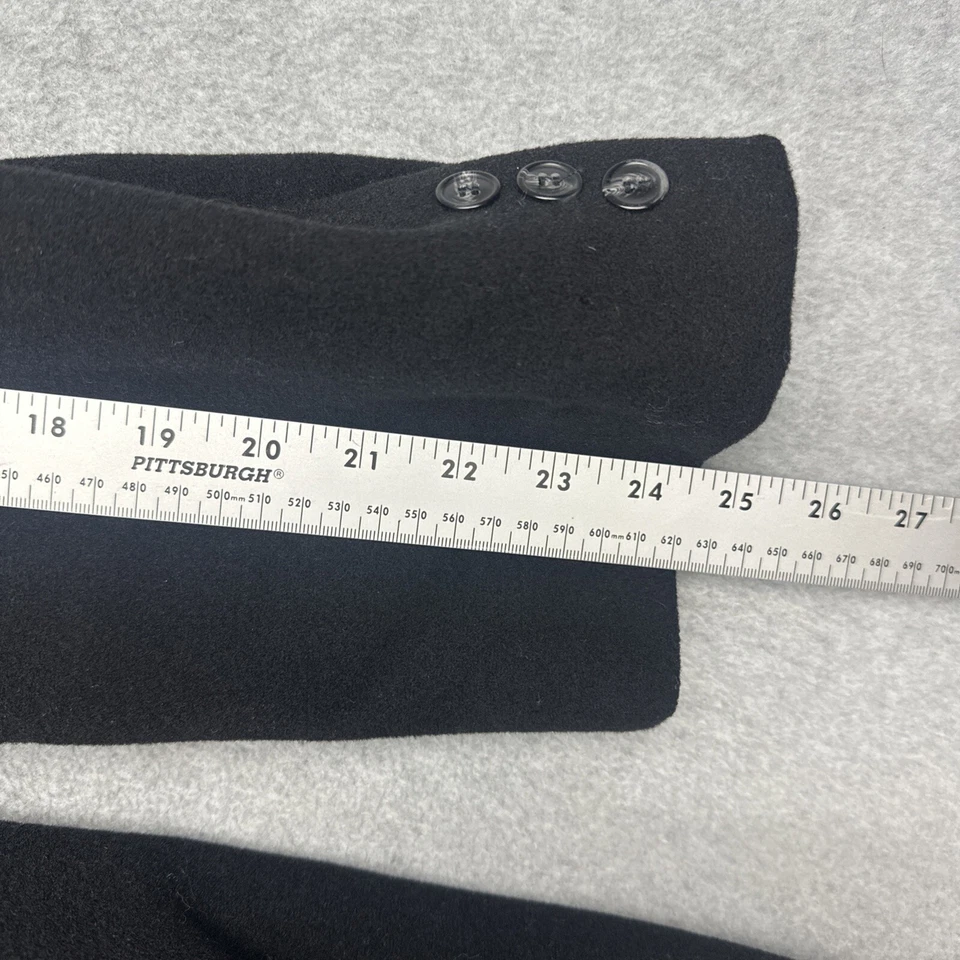 Abrigo de gabardina Galleria Pour Homme para hombre 42R negro mezcla de cachemir Foto 4 de 4