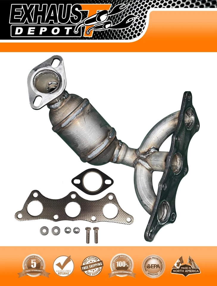 Convertidor catalítico colector para Mitsubishi Endeavor 3,8 L 2004-2011 delantero Foto 4 de 4