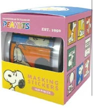 Peanuts Snoopy masking stickers 160pcs roll type DIY Sun Star #1