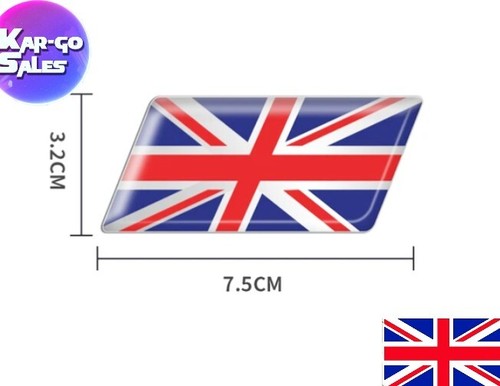 1 x England Flag Emblem Car Badge Body Trunk Side Fender Decal Sticker / - Picture 4 of 5