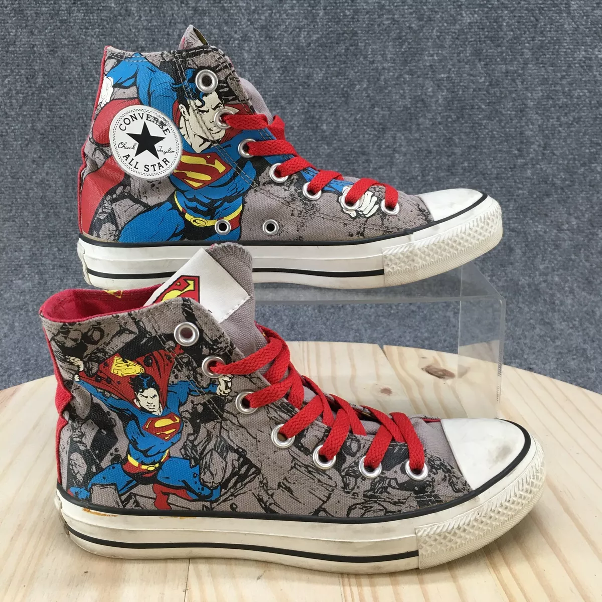 Chaussures Converse homme 4 femmes 6 baskets hautes Superman Chuck Taylor  135286