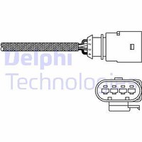 Delphi ES20289-12B1 Lambdasonde Vorne FÜR Audi Seat Skoda VW