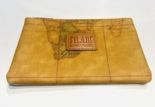 Prima Classe Alviero Martini Brown Leather Around The World Pouch Bag