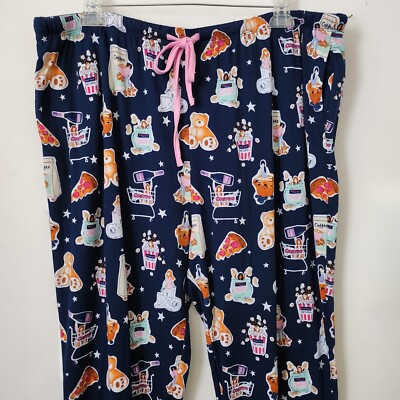 Jane Bleecker Teddy Bear Popcorn Coffee Costco Chips Sleepwear