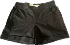 Wonder Nation Black Pull On Youth Girls Shorts Sz 6/6x S New Kid Size