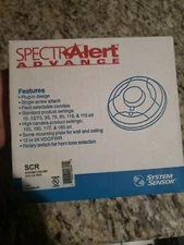 Spectra Alert Advance Fire Alarm 21HN40 SCR Horn / Strobe Ceiling STD CD RED