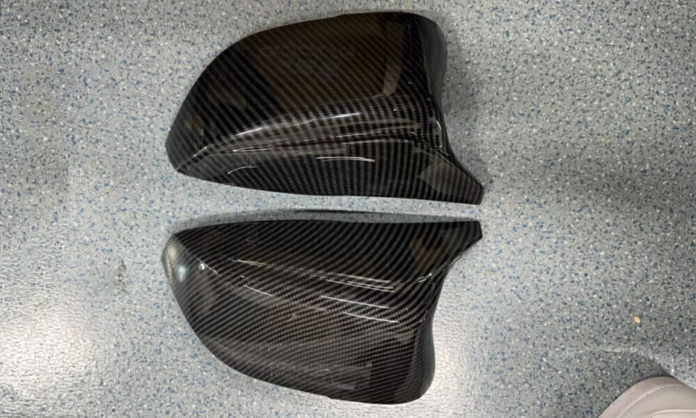 Coques De Rétroviseurs Style M3 Noir Brillant Pour Infiniti Q50 Q60 (2014-2021) - ABS, Clip, 2 Pièces, Garantie 6 Mois