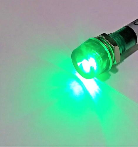 3 BBT 12 volt Waterproof Bright Green LED Hi Profile RV Indicator Lights - Picture 6 of 7