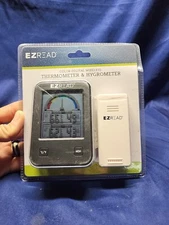 EZ Read Digital Wireless Thermometer & Hygrometer Headwind 100' Range w/ Alarm