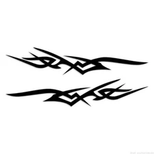 Pair Tribal Pinstripes - Decal Sticker - Multiple Colors & Sizes - ebn7471