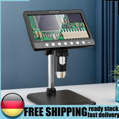 Digital Microscope 1200X Magnification Electronic Microscope 7 Inch IPS Screen