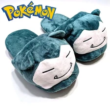 SNORLAX PLUSH SLIPPERS Pokemon Soft Slip-On Girls/Boys (Child/Teen/Adult Small)