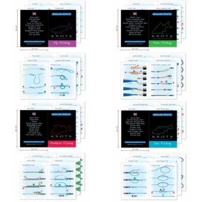 Angling Knots Booklets Andy Steer Sea Fly Predator & Pole fishing angling guides