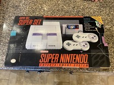Super Nintendo Super Set Complete in Box w/ Super Mario World - SNES Console CIB