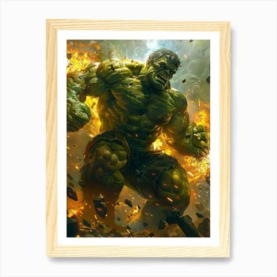 Hulk 40 Art Print Framed Wall Art Poster Canvas Print Picture