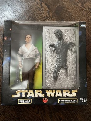 Star Wars Action Collection Set 12'' Han Solo & Carbonite Block RotJ NEW 1998