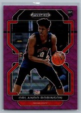 2022 Panini Prizm Draft Picks #66 Orlando Robinson Purple Wave