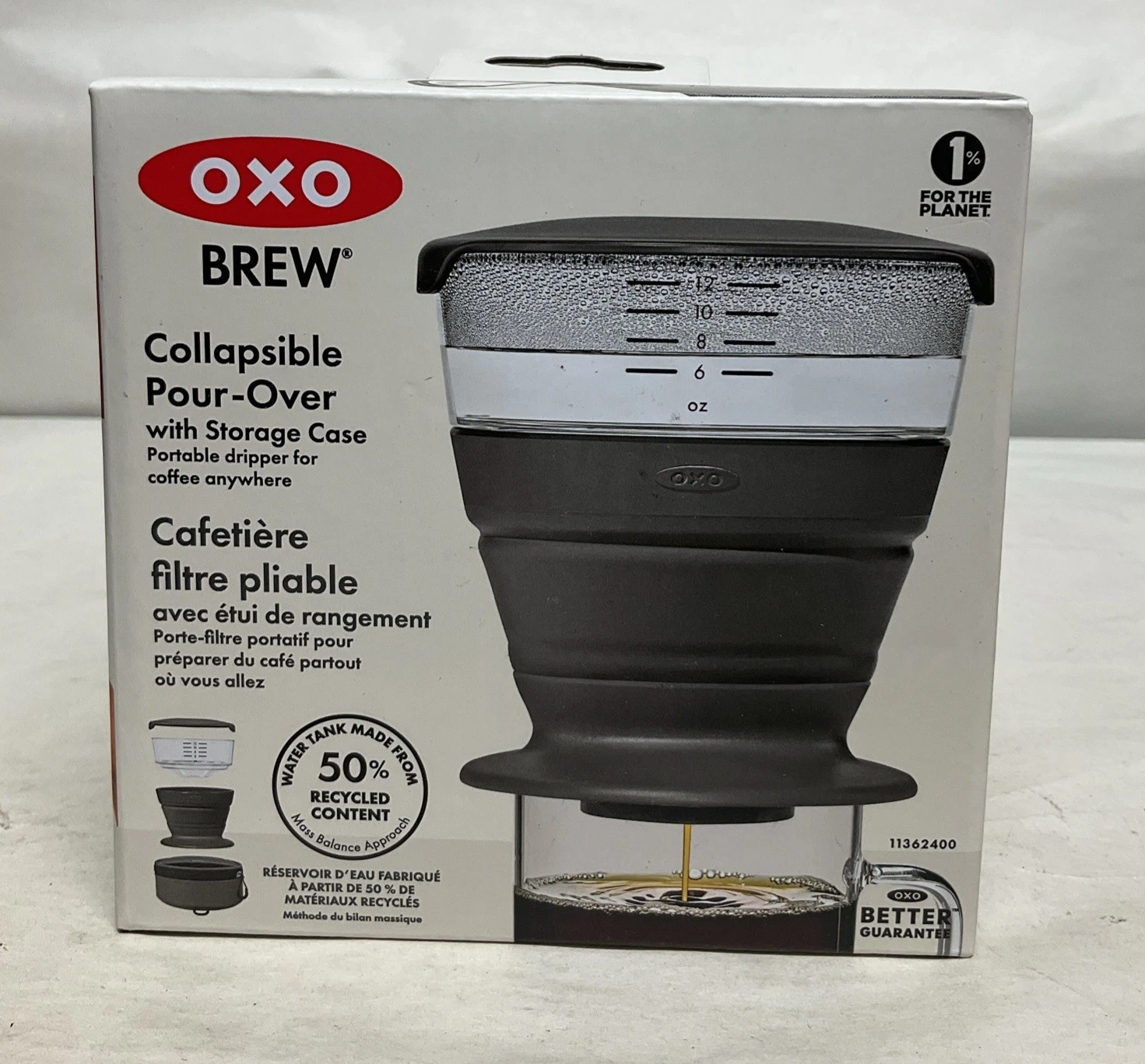 OXO Brew Collapsible Pour-Over Coffee Maker with Storage Case- Free S&H
Opens in a new window or tab