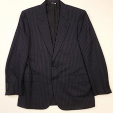 Brioni Sport Coat Mens 42R Navy Blue Pinstripe Wool Palatino Blazer Italy Made