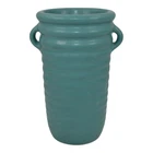 Roseville Solid Colors 1917 Matte Aqua Blue Art Deco Pottery Ceramic Vase 609-6