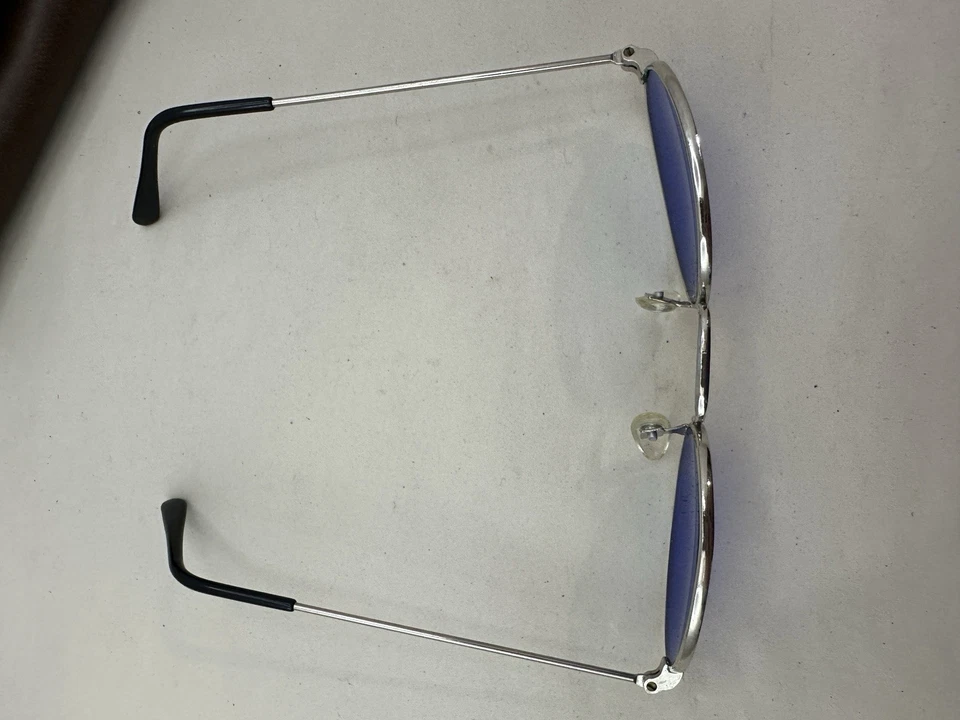 Lente azul vintage óculos banda de rock oval John Lennon pop star festa hipster retrô - Imagem 4 de 4