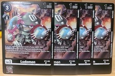 Digimon - 4x BT3-062 Ludomon - Uncommon Alternative Alt Art