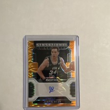 2022-23 Panini Prizm Draft Sensational Signatures Justin Bean Orange Pulsar Pri…