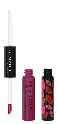 Rimmel London Provocalips 16HR Kiss Proof Lip Colour, 230 Kiss Fatal, Pack of 2