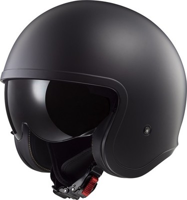 LS2 OF599 Spitfire II Solid Motorradhelm (Schwarzmatt) Gr: M (57)