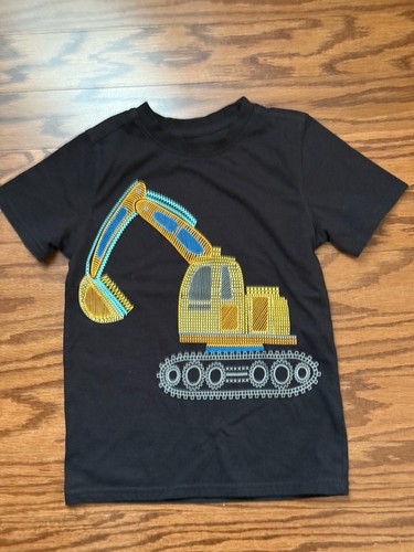 Little Boy Size 6 KIDS HEADQUARTERS Graphic Construction T-Shirt Shorts Set - Picture 2 of 21