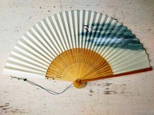 Vintage Japanischer Klappventilator SENSU 22cm Bambus Traditionell Unbenutzt ...